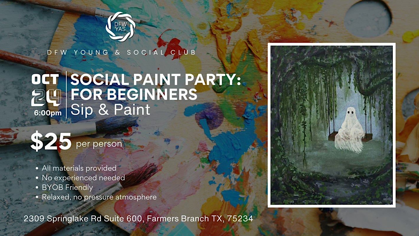 Social Paint Party for Beginners | Sip & Paint