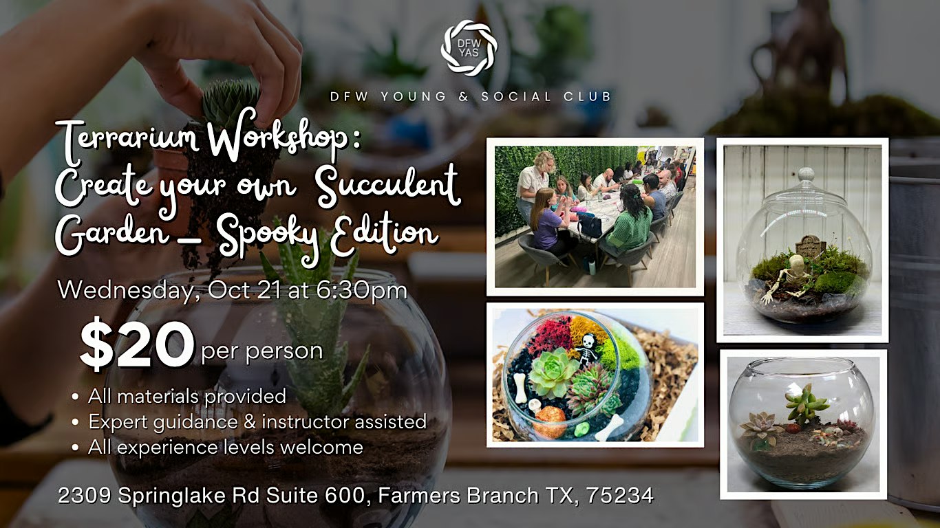 Spooky Terrarium Workshop: Create Your Own Succulent Garden