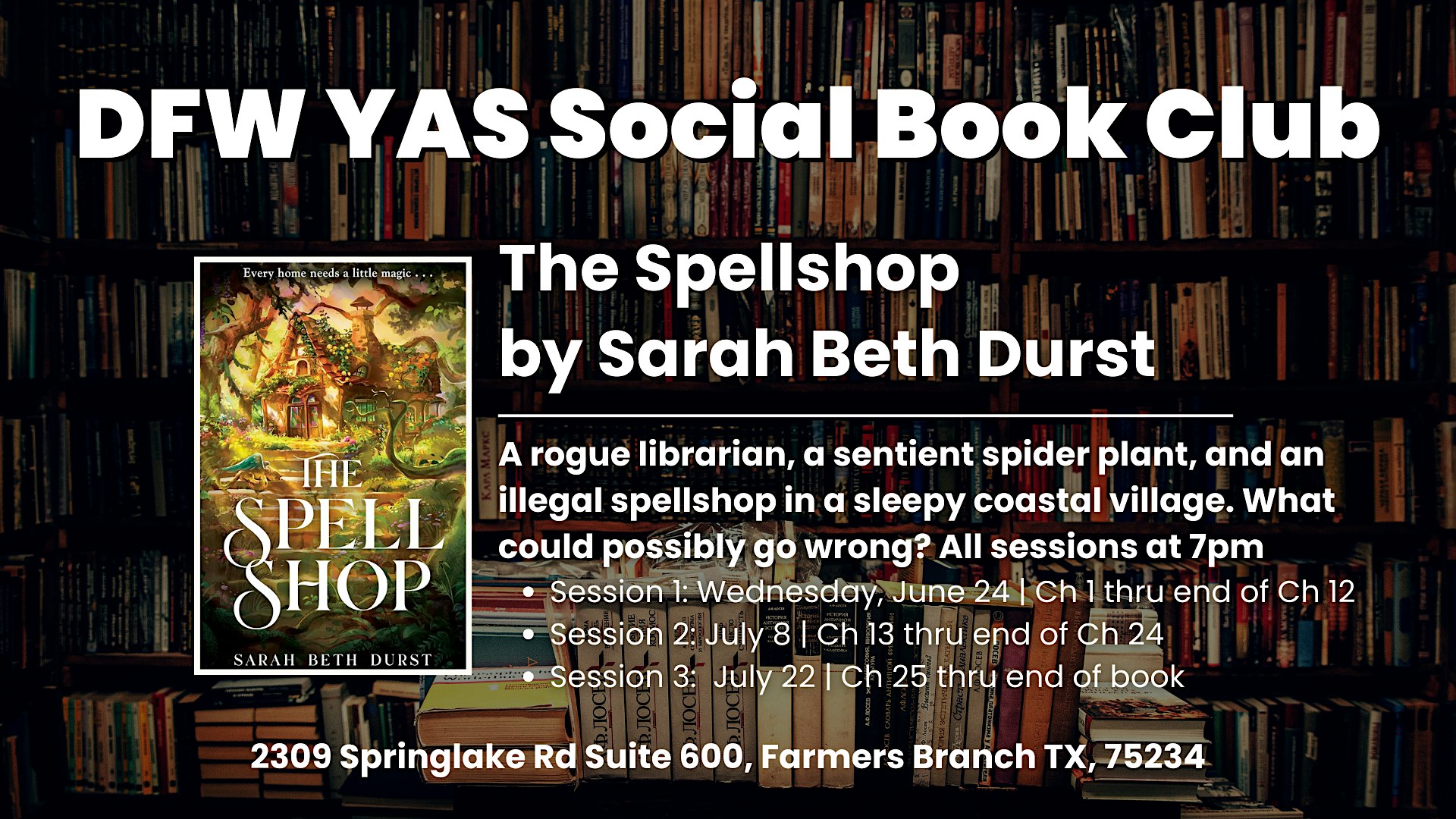 The Spellshop | DFW YAS Social Book Club