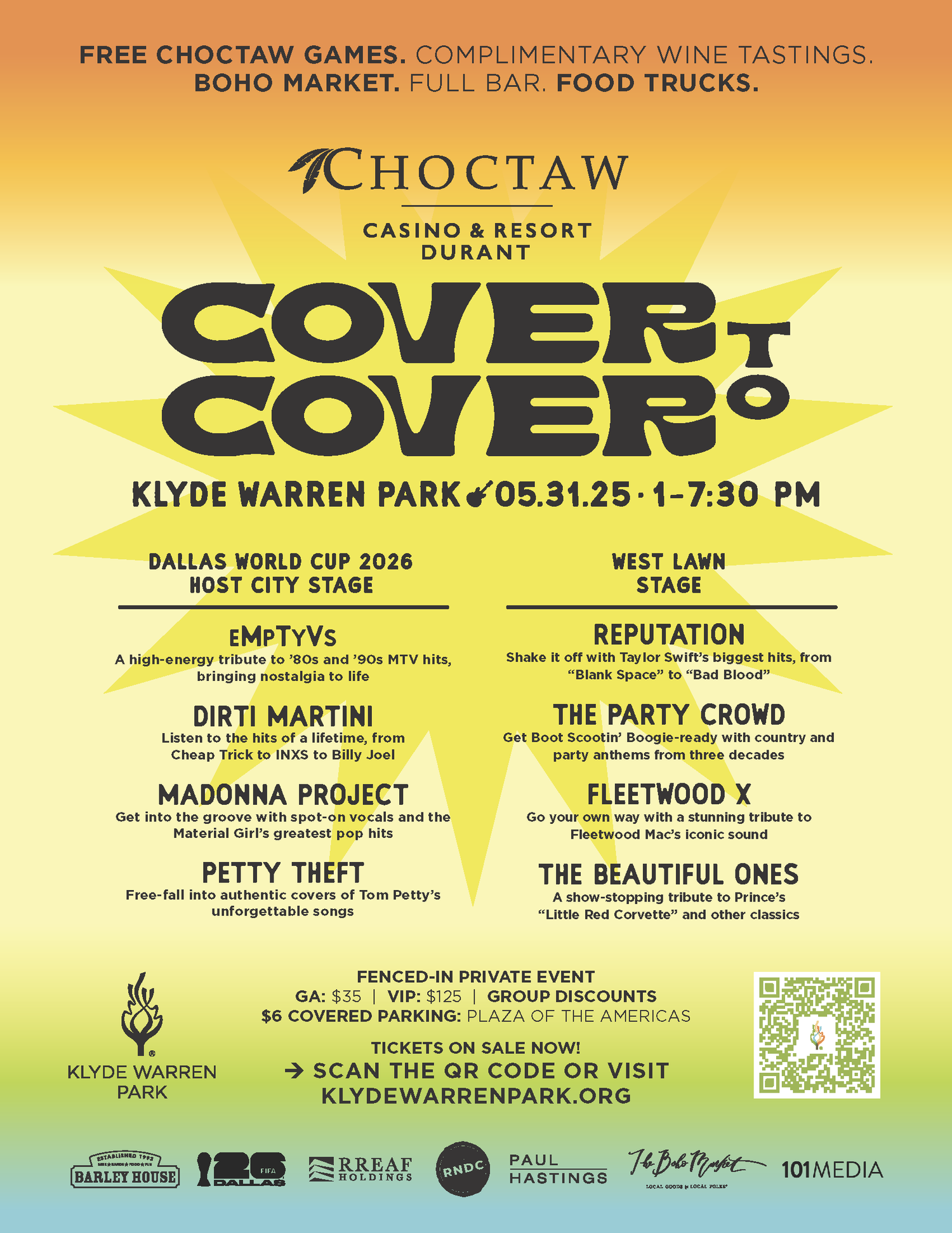 Choctaw Cover-to-Cover Music Festival