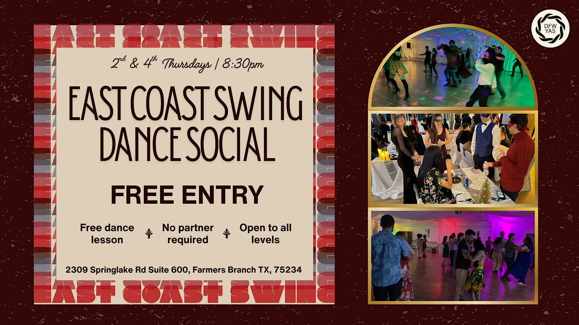 Free East Coast Swing Dance Social | Beginner Class Included