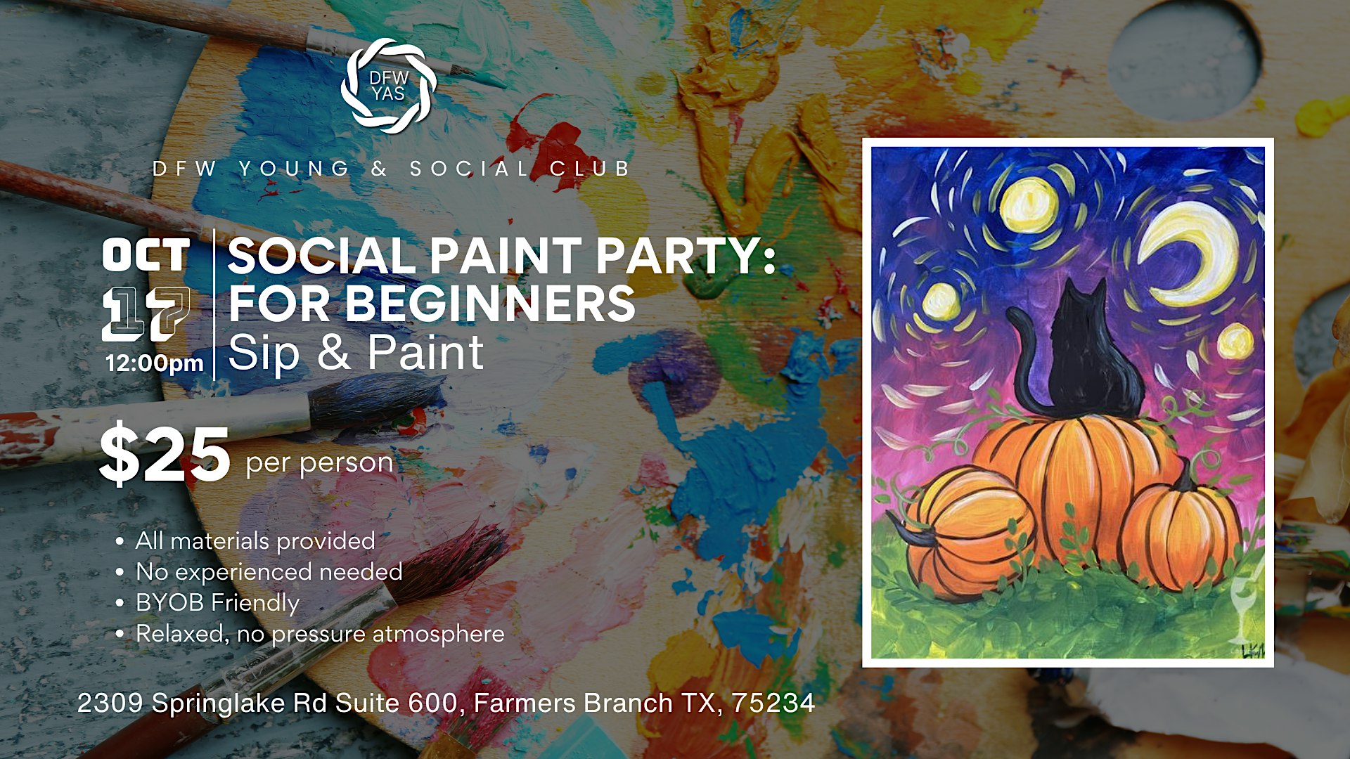 Social Paint Party for Beginners | Sip & Paint